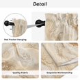 thumbnail image 5 of Beige Marble Kitchen Curtains, Chic Neutral Minimalist Fluid Aesthetic Light Filtering Window Curtain Panels, 2Pcs Rod Pocket Window Treatments Set for RV Dining Room Study Room 42x54 Inches, 5 of 9