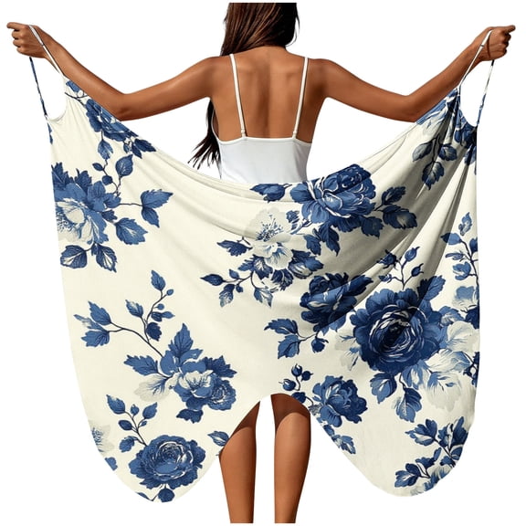 YSUEJPF Women Swimsuit Cover Up Butterfly Sarong Wraps Coverups Sleeveless Beach Bathing Suit Cover Up Dress