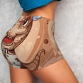thumbnail image 3 of Picia Dinosaur Baking Delight Printed Workout Shorts for Women Seamless Scrunch Butt Lifting High Waisted Yoga Gym Booty Running Moisture-wicking Short Pants-Medium, 3 of 9