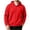 Red, variant on Chiccall Mens Zip-up Hoodies Long Sleeve Loose Fit Sweatshirts Casual Athletic Solid Jacket for Men