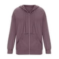 thumbnail image 4 of Womens Oversized Hoodies Fleece Loose Hooded Sweatshirt Fall Winter Jacket Trendy Clothes, 4 of 4