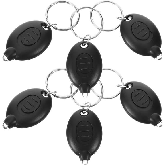 6pcs  Key Rings Pendant Key Rings Flashlight Keychains Mini Flashlight Key Rings