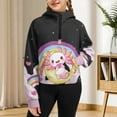 thumbnail image 7 of Uourmeti Rainbow Cartoon Axolotl Soccer Golf Sweatshirt with Pocket Gym Sweatshirts Yoga Sweatshirts Fishing Sweatshirt Size 9-10, 7 of 7