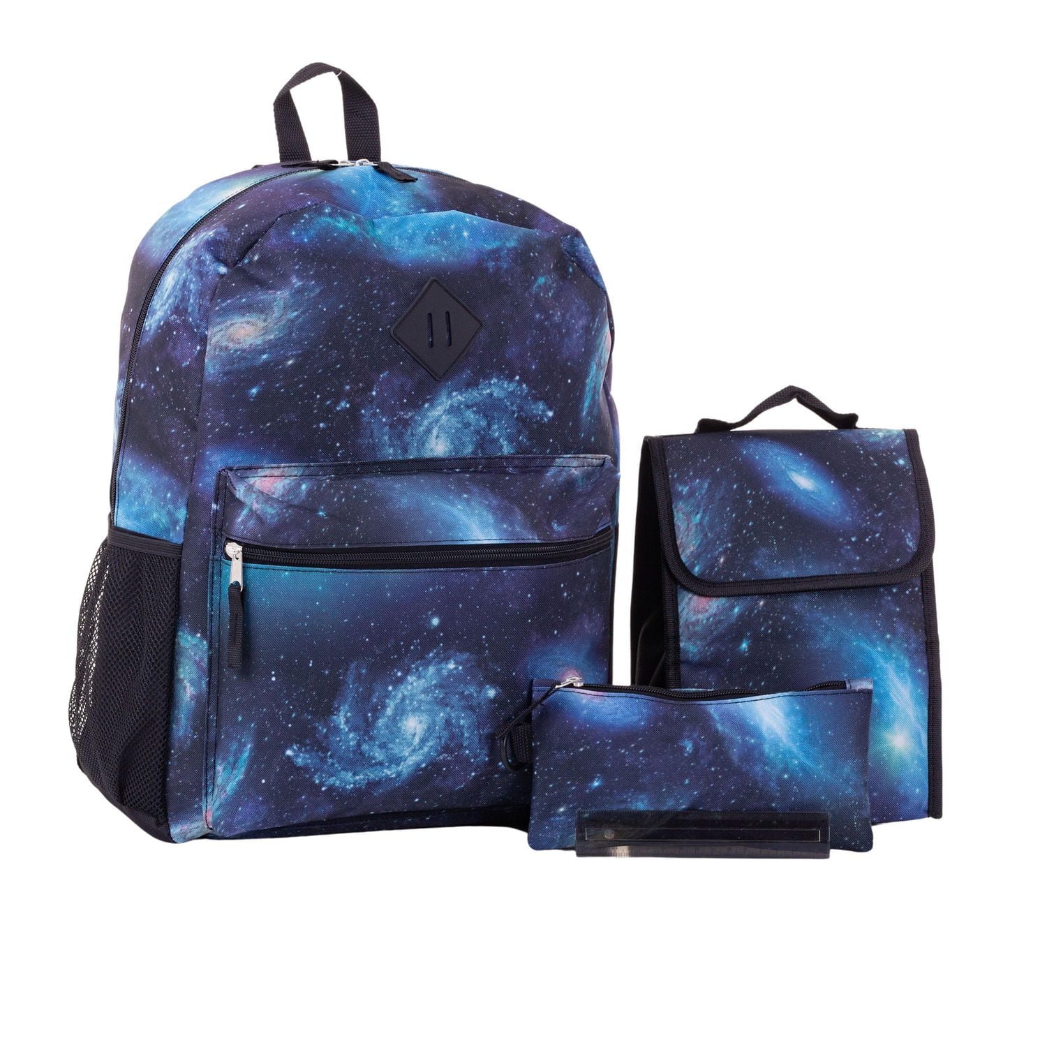 Jetstream 4pcs Full School Day Backpack set, Blue Galaxy