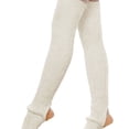 thumbnail image 2 of Calcetines Calentadores de Piernas Qarigey 75cm para Mujeres y Niñas Blanco PS13012-09, 2 of 6