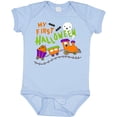 thumbnail image 3 of Inktastic My First Halloween Train with Pumpkins, Bats, Cat,and Ghost Boys or Girls Baby Bodysuit, 3 of 5