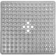 thumbnail image 1 of Alfombrilla de ducha para bañera, 21 x 21 pulgadas, gris transparente, 1 of 4
