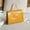 Yellow YE, variant on WIZUTIZ Women's Fashion Business Metal Buckle Croco Lines Small SquareBag Handbag for Women Womens Handbags Small Solid Bags Waterproof Lightweight Bag 1 PC Red