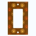 thumbnail image 5 of Metal Light Switch Plate Cover Puppy Paw Print Logo Orange Yellow Brown DOG040, 5 of 13