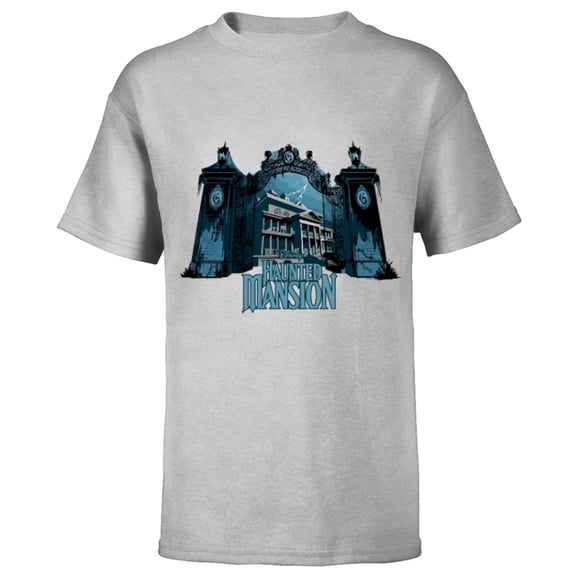 Disney Haunted Mansion Movie Gracey Manor Gates - Short Sleeve T-Shirt for Kids - Customized-Athletic Heather