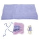 thumbnail image 5 of M Buder 3 Piezas Accesorios de Fotografía para Bebés Recién Nacidos Incluye Gorro de Lana Suave Manta Envolvente y Juguete Ideal para Sesiones de Fotos Regalos Color Morado (23 cm / 9.05 inches), 5 of 9