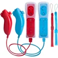 thumbnail image 1 of Motion Plus Wii Controllers 2Packs with Nunchucks, Wii Remote Controllers Compatible for wii and Wii U with Built in Motion Plus, 1 of 7