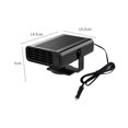 thumbnail image 2 of Calentador de coche portátil, descongelador de calentador de coche de 150 W, calentador de parabrisas de coche 2 en 1 y descongelador de ventilador de refrigeración, desempañador de parabrisas de, 2 of 5
