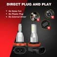 thumbnail image 5 of 6000K White Upgrade H11 LED Fog Light Bulbs for Honda Accord 2006-2015 Super Bright, 5 of 9