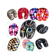 Bookisbunny Ultralight Micro Beads U Shaped Travel Neck Pillow Head Airplane Flower Print Sleep Support Cushion