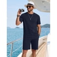 thumbnail image 3 of COOFANDY Men Oversize 2 Piece Set Summer Beach Outfits Casual Loose Fit Top and Bottom Lightweight Jogging Sport Track Suit, 3 of 6