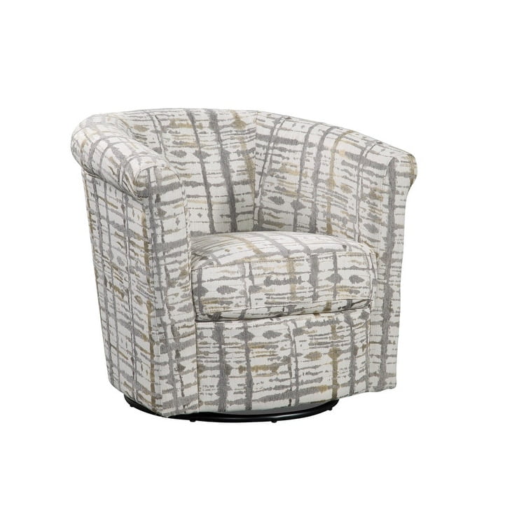 Grafton Home Marvel Traditional 360degree Swivel Tub Chair Gold Grey