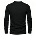 thumbnail image 5 of Mens Long Sleeve Henley Shirts Muscle Fit Ribbed Knit T-Shirt Lightweight Thermal Undershirts Workout Athletic Tee Shirt Black XL, 5 of 9