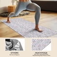 thumbnail image 4 of Black Cartoon Unicorn Flower Pattern Hot Yoga Mat Towel Non Slip for Hot Yoga - Quick-Drying Yoga Mat Cover with 4 Corner Pockets with Travel Bag - Hot Yoga Towel Non Slip 70"x26", 4 of 6