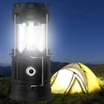 thumbnail image 1 of Linterna de Camping LED portátil - Linterna Solar Recargable por USB ultrabrillante Linterna con Pilas, para Acampar, Caminatas, cobertizo en Cortes de energía (Negro), 1 of 5