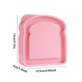 thumbnail image 5 of Tuvgenk Bamboo Fiber Sandwich Lunch Box with Airtight Closure,Meal Prep Containers for Bread and Snacks,Microwave Safe Bento Box for Work and Travel,Pink, 5 of 5