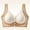 Beige, variant on Front Closure Bras for Women Seamless Wireless Bralettes for Women V Neck Push Up Bra Comfortable Snap Closing Bras