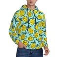 thumbnail image 2 of Lsque Lemon1 Pattern Casual Men's Hoodie,Hooded Sweatshirt with Kangaroo Pocket,Pullover Hoodie-3X-Large, 2 of 7