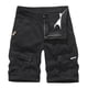 thumbnail image 2 of pstuiky Pantalones cortos para hombre, Pantalones cortos casuales de verano para hombre, de color liso, con múltiples bolsillos, cargo Pantalones cortos de baloncesto, 2 of 3