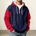thumbnail image 2 of Gyexs Quarter Zip Pullover Men Hoodie Oversized Half Zip Hoodies with Pocket Long Sleeve Tops, 2 of 6