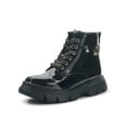 thumbnail image 4 of Bota Botin Ninos Para Niña Plataforma Casual Charol Negro negro 20, 4 of 6