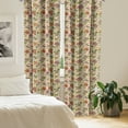 thumbnail image 2 of Ambesonne Colorful Curtains, Vintage Flora Fauna, Pair of 28"x63", Multicolor, 2 of 5