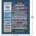 thumbnail image 3 of Goddaughter Gifts from Godmother, Goddaughter Gifts, Gifts for Goddaughter Blankets 60"x50",Goddaughter Birthday Gifts from Godfather, Goddaughter Gifts Ideas for Christmas, Mother''s Day, Graduation, 3 of 6