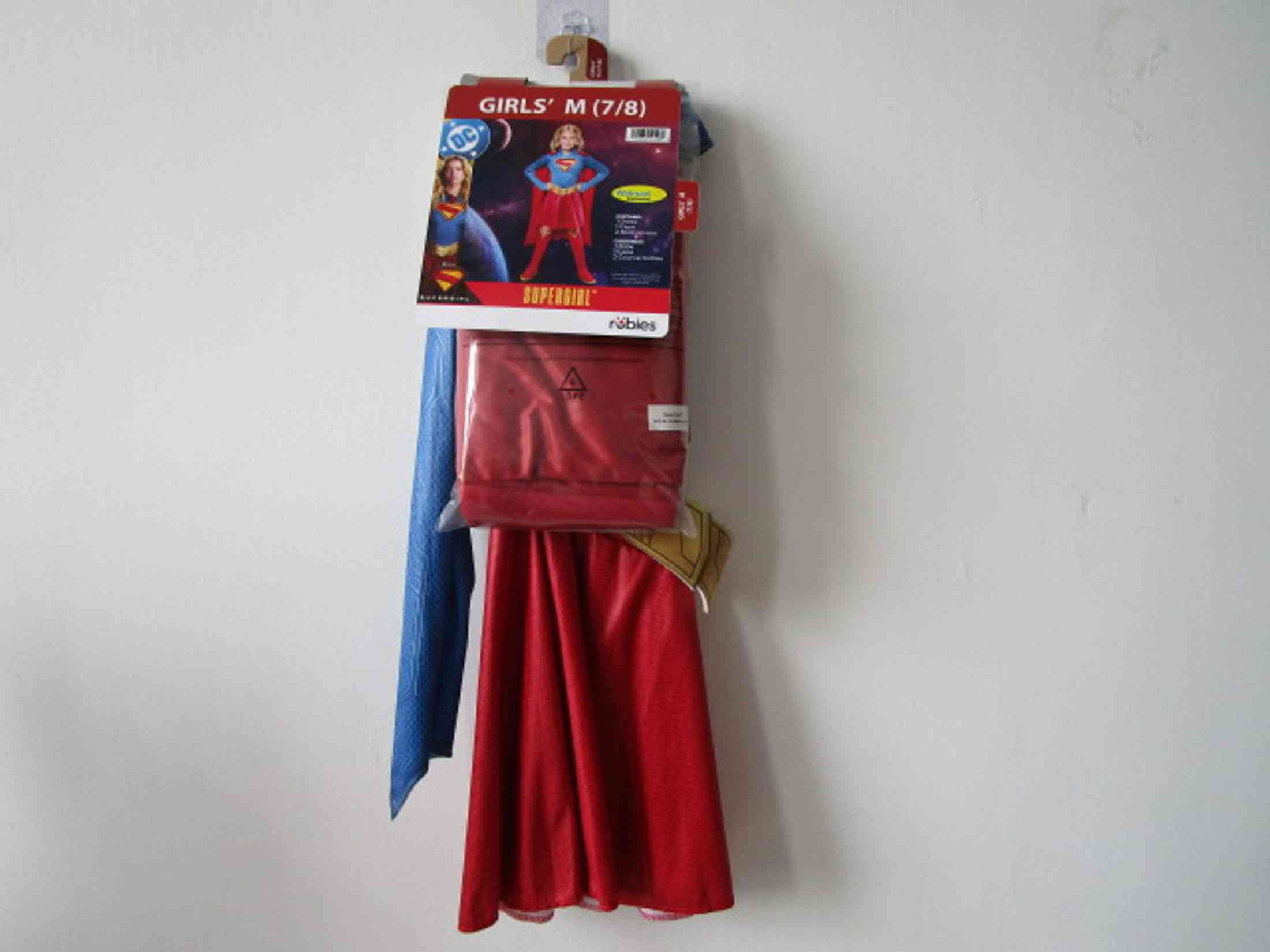 DC's Supergirl Halloween Costume for Children, Girls' Size L (10/12), by Rubies