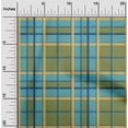 thumbnail image 2 of oneOone Cotton Silk Light Green Fabric Madras Check Craft Projects Decor Fabric Printed By The Yard 42 Inch Wide, 2 of 3