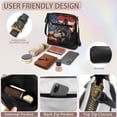 thumbnail image 6 of LedBack American Flag Wolf Print Women Hobo Purse Crossbody Leather Satchel Bag Multi Pocket Shoulder Handbag Sling Messenger Bag for Travel Daily Use, Red, 6 of 7