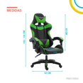 thumbnail image 2 of Silla Gamer Escritorio Ergonomica Reclinable verde 6.49 pulg, 2 of 7