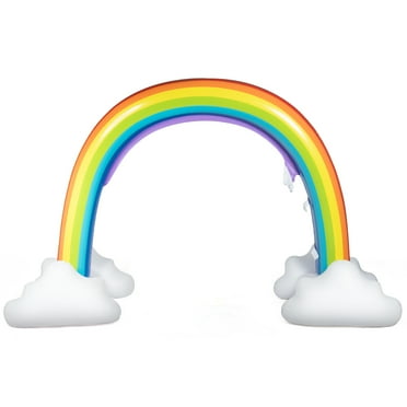 Topbuy Inflatable Rainbow Sprinkler Outdoor Sprinkling Water Game Toy