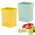 thumbnail image 1 of Cortador de vasos rebanador de fresas de paquete de 2: Cortador de tazas de frutas, rebanador de tazas, picador para fresas, rebanador de plátano y huevo, para hacer fruta rápidamente, 1 of 5