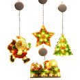 thumbnail image 1 of Pegatinas navideñas para ventanas, luces colgantes, luces de ambiente, luces LED con ventosa, 1 of 5