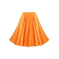 thumbnail image 3 of DPOIS Kids Girls Full Circle Performance Skirt Spanish Flamenco Dance Skirt Yellow 11-12, 3 of 7