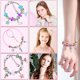 thumbnail image 3 of Kit de fabricación de pulseras DIY para niñas, 112 piezas Kit de pulseras con dijes con cuentas, pulseras y hilo de collar para pulseras, manualidades y fabricación de collares, 3 of 5