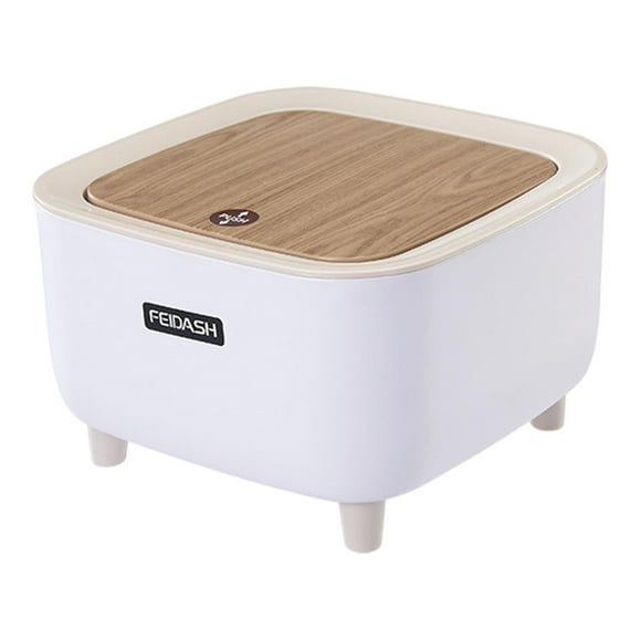 Mini Trash Can Garbage Can with Lid Countertop Trash Kitchen Desktop