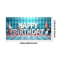 thumbnail image 3 of Colorful and Lively Happy Birthday Banner with Adorable Cartoon Characters Background Party Decoration Ideal for Birthday Parties Photography Backdrops Children Celebrations and Photo Props, 3 of 8