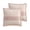 Pink, variant on Levtex Home Sand Stripes BlushEuro Sham Set of 2 - Jaquard Stripe - Pink, Dusty Rose, Cream, White - Two Euro Shams (26 x 26in.) - No Insert - Cotton