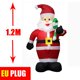 thumbnail image 1 of Decoración navideña para exteriores, muñeco de nieve inflable de Papá Noel, modelo de árbol de Navidad grande de 1,2 M-2,4 M, juguete para decoración del hogar, 1 of 4