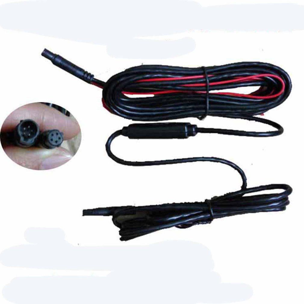 TAOHOU Reversing Camera Extension Cord 5 Core Car Rear View Image Five Hole 5p Cable Black