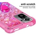 thumbnail image 4 of Phone Case for Redmi Note 10 4G,Case for Redmi Note 10S, Shiny Bling Quicksand Effect TPU Bumper Case with Four Corners Protection Cover for Redmi Note 10 4G/Redmi Note 10S, Pink Purple, 4 of 14
