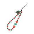 thumbnail image 4 of Abalorios para teléfono, correa para la muñeca con cordón para teléfono, serie navideña, linda correa para la muñeca con cuentas, cordón para teléfono Corazón de árbol de Navidad, 4 of 8