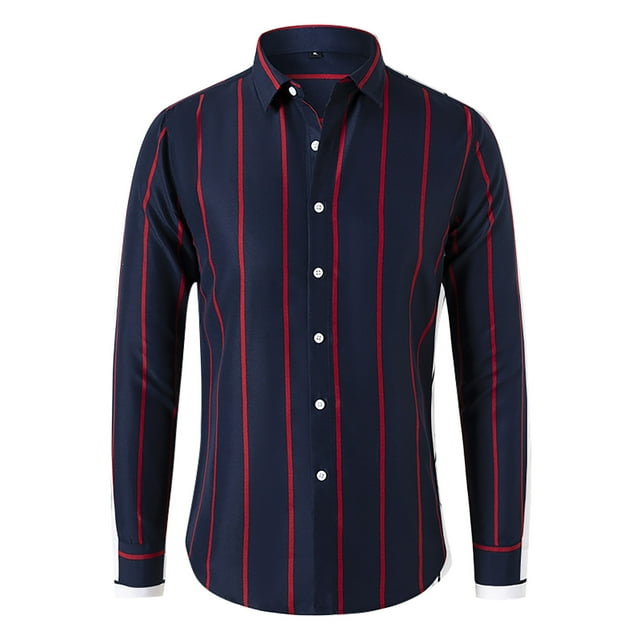 Cathalem Chemise Hawaïenne pour Homme Chemise Décontractée Rétro à Boutons, Navy TG