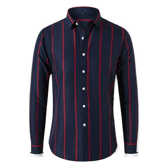 Cathalem Chemise Hawaïenne pour Homme Chemise Décontractée Rétro à Boutons, Navy TG